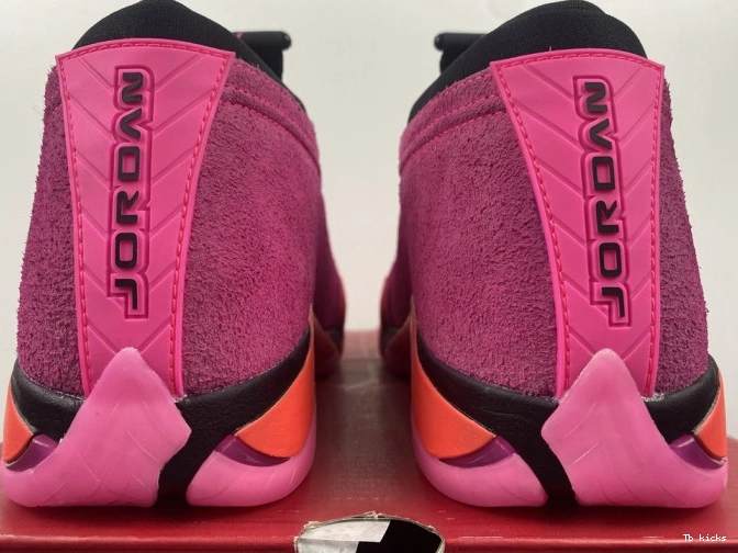 Rep TBK Pink Shocking Retro Jordan 14 DH4121-600 Low (W) 0726